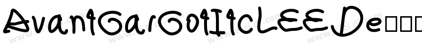 AvantGarGotItcLEE De字体转换
